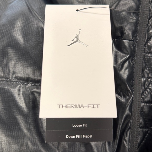 NWT Nike Therma Fit Air Jordan Flight Down Puffer‎ Vest Black Mens FV7273-010 - Picture 12 of 12
